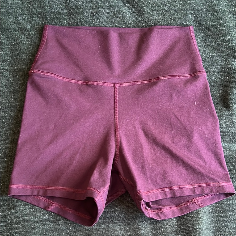 Women's High-Waisted Purple Shorts